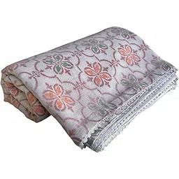 ameeya Nepali Dhaka Print Khasto Summer Wrap | 100% Malmal Cotton | For Home & Travel | AC Shawl | Reversible, Breathable, Lightweight, Soft & Skin Friendly (40" x 70)-picture-22