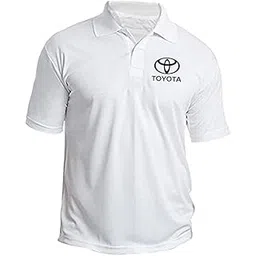 american apple Toyota Logo Printed Polo/Collar Half Sleeve T-Shirt for Toyota Staff Employee Promotion T Shirt for Men and Women-picture-47