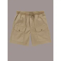American Eagle Beige Regular Fit Cargo Shorts image 3