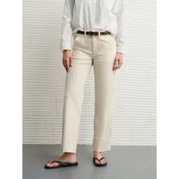 American Eagle Beige Regular Fit Trousers-picture-21