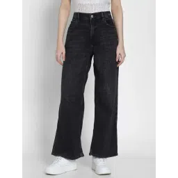 American Eagle Black Cotton Flare Fit Jeans-picture-38