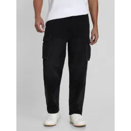 American Eagle Black Cotton Regular Fit Cargo Jeans-picture-32