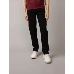 American Eagle Black Cotton Regular fit Solid Jeans-picture-19