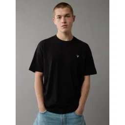 American Eagle Black Cotton Regular Fit T-Shirt-picture-39