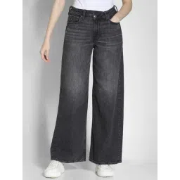 American Eagle Black Cotton Solid Jeans-picture-19