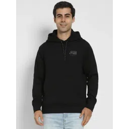 American Eagle Black Regular Fit Printed Hooded Sweatshirt-picture-46