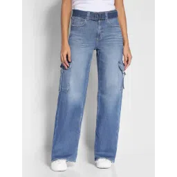 American Eagle Blue Blended Solid Jeans-picture-15