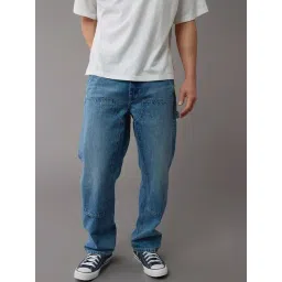 American Eagle Blue Cotton Regular Fit Jeans-picture-25