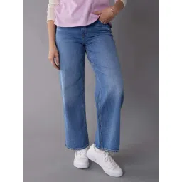 American Eagle Blue Cotton Regular Fit Jeans-picture-13