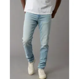 American Eagle Blue Cotton Regular Fit Jeans-picture-27