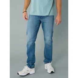 American Eagle Blue Cotton Regular Fit Jeans-picture-30