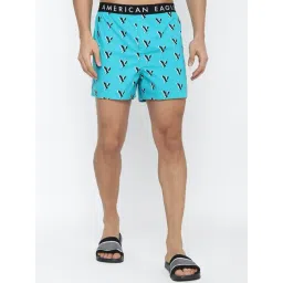 American Eagle Blue Cotton Regular Fit Printed Boxers-picture-35