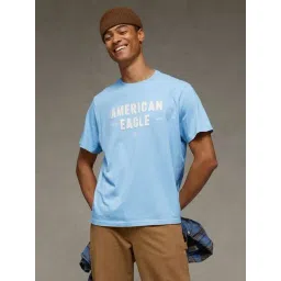 American Eagle Blue Cotton Regular Fit Printed T-Shirt-picture-34