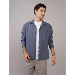 American Eagle Blue Cotton Regular Fit Shirt-picture-14