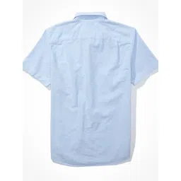 American Eagle Blue Cotton Regular Fit Shirt image 4
