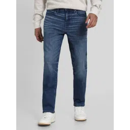 American Eagle Blue Cotton Regular fit Solid Jeans-picture-42