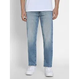 American Eagle Blue Cotton Regular fit Solid Jeans-picture-28