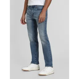 American Eagle Blue Cotton Regular fit Solid Jeans image 4