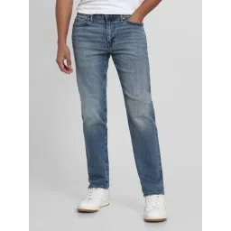 American Eagle Blue Cotton Regular fit Solid Jeans image 1