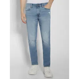 American Eagle Blue Cotton Slim Fit Solid Jeans-picture-34