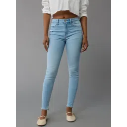 American Eagle Blue Cotton Solid Jeans-picture-14