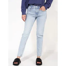 American Eagle Blue Mid-Rise Jeans-picture-18