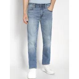 American Eagle Blue Straight Fit Jeans-picture-39