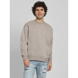 American Eagle Brown Cotton Relaxed fit Textured Sweatshirt-picture-40