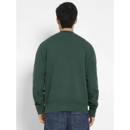 American Eagle Green Cotton Regular Fit Logo Printed Sweatshirt image 2