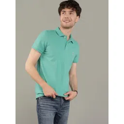 American Eagle Green Cotton Regular Fit Polo T-Shirt-picture-41
