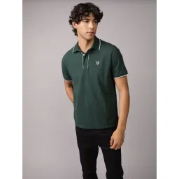 American Eagle Green Cotton Regular Fit Polo T-Shirt-picture-20