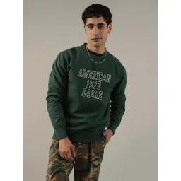 American Eagle Green Cotton Regular Fit Printed Sweatshirt-picture-40