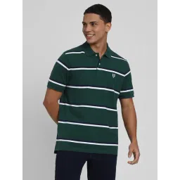 American Eagle Green Cotton Regular fit Stripes Shirt-picture-23