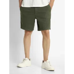 American Eagle Green Regular Fit Shorts-picture-30