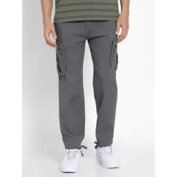 American Eagle Grey Cotton Regular fit Print Pants-picture-27