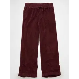 American Eagle Maroon Regular Fit Textured Trousers-picture-36