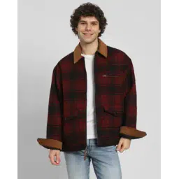 american eagle Men Checked Oversized Jacket-picture-43