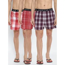 American Eagle Multi Cotton Regular Fit Checks Boxers-picture-42