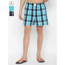 American Eagle Multi Regular Fit Checks Boxers - Pack Of 3-picture-37