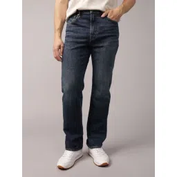 American Eagle Navy Cotton Regular Fit Jeans-picture-20