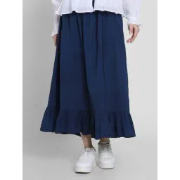 American Eagle Navy Cotton Regular Fit Printed Skirt-picture-25