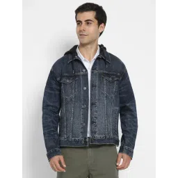 American Eagle Navy Cotton Regular fit Solid Jacket-picture-24