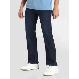 American Eagle Navy Cotton Regular fit Solid Jeans image 3