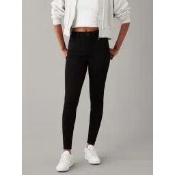 American Eagle Outfitters Black Mid Rise Jeans-picture-31
