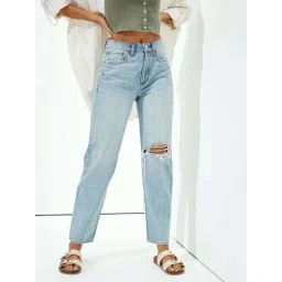 American Eagle Outfitters Blue Cotton Distressed Jeans-picture-21