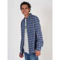 American Eagle Outfitters Blue Cotton Regular Fit Checks Shirt-picture-42