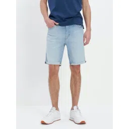 American Eagle Outfitters Blue Cotton Regular Fit Denim Shorts-picture-44