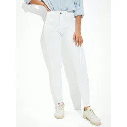 American Eagle Outfitters White Cotton Mid Rise Jeans-picture-24