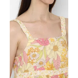 American Eagle Outfitters Yellow Floral Print Dress image 5