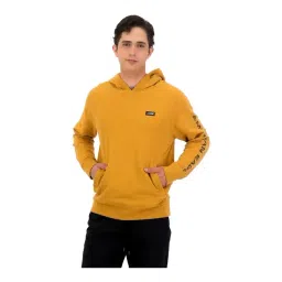 American Eagle Outfitters Yellow Regular Fit Logo Printed Hooded Sweatshirt-picture-21